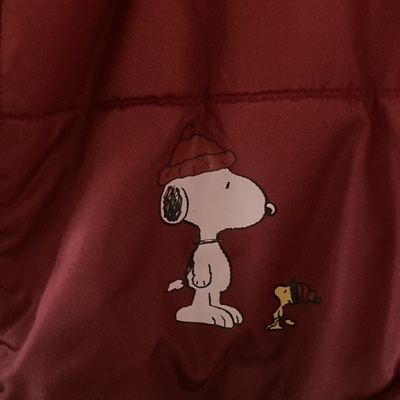 New Peanuts Aeropostale Snoopy Reversible Puffer - Picture 2 of 3